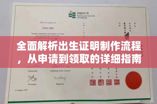 武陵源全面解析出生证明制作流程，从申请到领取的详细指南